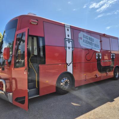 Big Red Kidney Bus image
